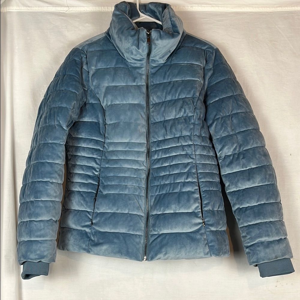 Light Blue London Fog Soft Puffer Coat